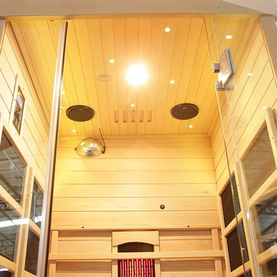 Sauna infrarossa lontana di vetro temperata trasparente 0°C - gamma di temperatura di funzionamento 65°C