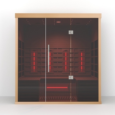 Il legno standard di configurazione colora la sauna lontano infrarossa con lo spettro completo