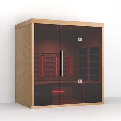 Il legno standard di configurazione colora la sauna lontano infrarossa con lo spettro completo