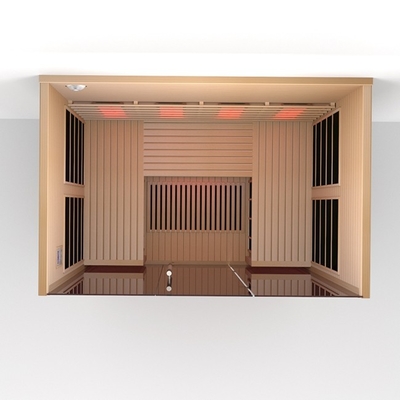 Il legno standard di configurazione colora la sauna lontano infrarossa con lo spettro completo