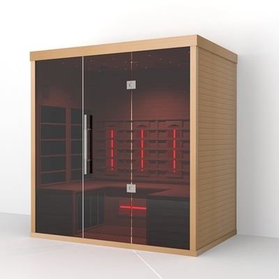 Il legno standard di configurazione colora la sauna lontano infrarossa con lo spettro completo