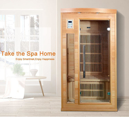 stanza asciutta infrarossa lontana di legno di lusso di sauna 1750W dell'interno per la persona 2