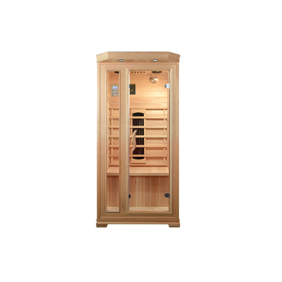 Rettangolare Hemlock Home Sauna Room 8mm vetro temperato 1 anno di garanzia