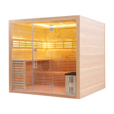 stanza di sauna del vapore del riscaldatore della stufa 6KW 1800L*1500W*2100H/2000L*1700W*2100H/2200L*2000W*2100H millimetro