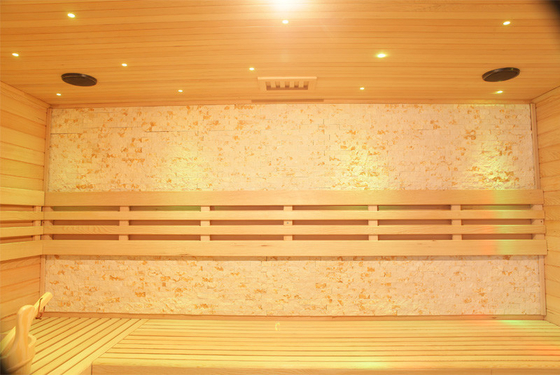 Sauna a vapore tradizionale con pannello di controllo touch screen e generatore di ozono