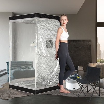 Sauna a vapore portatile con finestre trasparenti Risparmio di tempo per palestra o salone di sauna Effetto