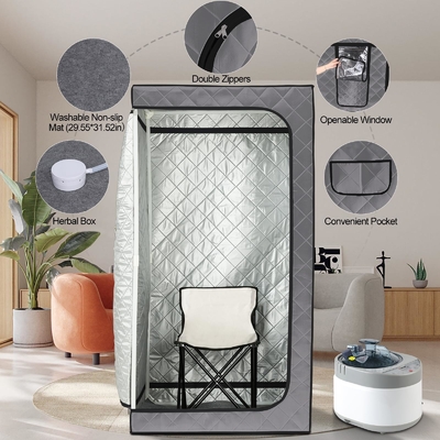 110 - 120V AC 60Hz Tenda di sauna portatile pieghevole Grande taglia Stile per uso domestico