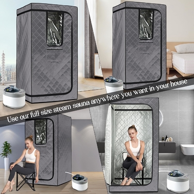 110 - 120V AC 60Hz Tenda di sauna portatile pieghevole Grande taglia Stile per uso domestico