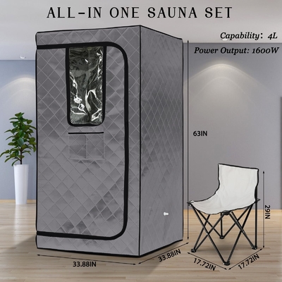 110 - 120V AC 60Hz Sauna a vapore portatile con finestre trasparenti