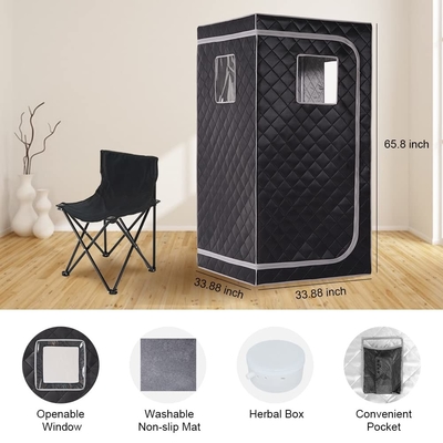 Sauna a vapore portatile da una persona con controllo remoto di temperatura e tempo