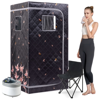Tenda di sauna a vapore portatile a corpo intero da 1500W per la terapia di disintossicazione