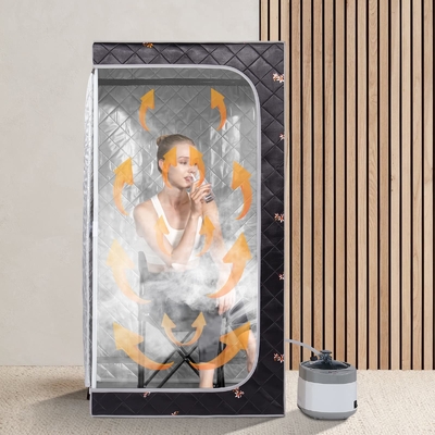 Sauna a vapore portatile pieghevole con capacità di 4 litri di acqua 110-120V AC 60Hz