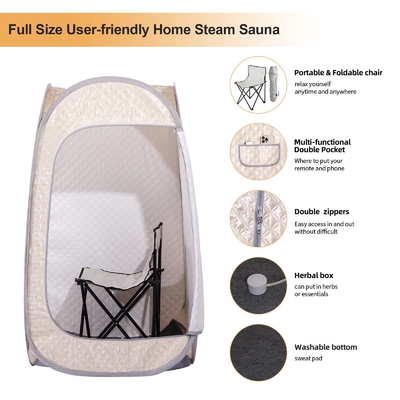 Sauna per una sola persona Sauna a vapore per rilassamento