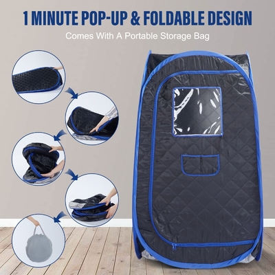4L Full Size Portatile Sauna a Vapore Tissu Impermeabile Per Il Rilassamento Ultimo