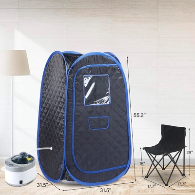 4L Full Size Portatile Sauna a Vapore Tissu Impermeabile Per Il Rilassamento Ultimo