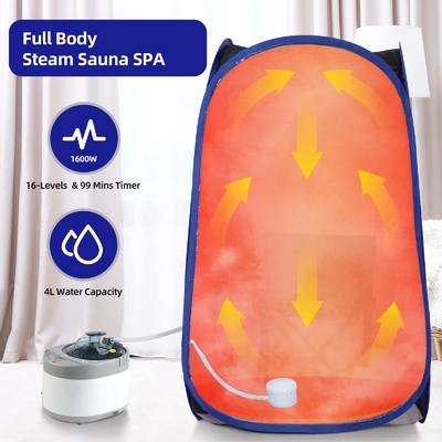 Sauna a vapore portatile pieghevole a grandezza completa per 1 persona