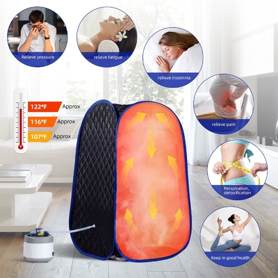 Sauna a vapore portatile pieghevole a grandezza completa per 1 persona