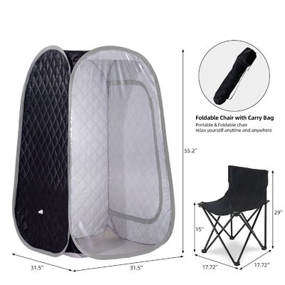Tenda di sauna a vapore portatile a corpo intero Sauna portatile a domicilio spa a grandezza naturale