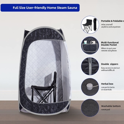Tenda di sauna a vapore portatile a corpo intero Sauna portatile a domicilio spa a grandezza naturale