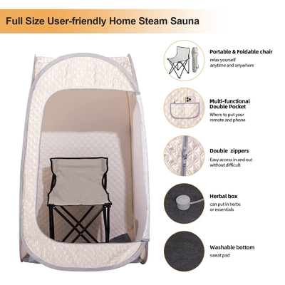 Home Sauna pieghevole in piedi portatile pop-up corpo intero Tenda personale sauna