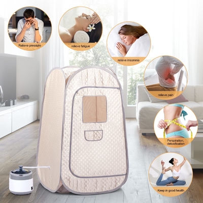 Home Sauna pieghevole in piedi portatile pop-up corpo intero Tenda personale sauna