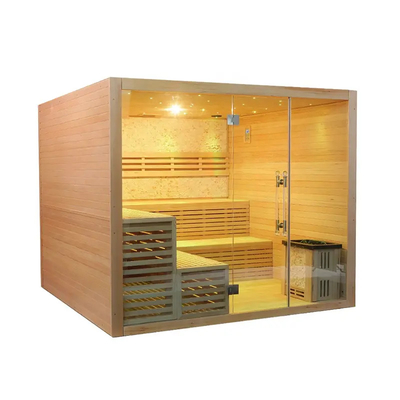 Sauna a vapore tradizionale finlandese Sala 6kw Stufa Sauna a cicuta per 3 persone