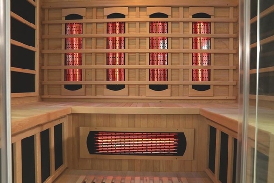 4 Salute della persona Sala di sauna deluxe a infrarossi lontani Casa Sala di sauna a infrarossi interna