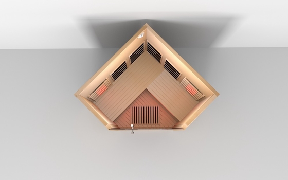 Customized Luxury Prefabbricato In Legno Indoor Sudore Infrarosso Sauna Camera 5 Persone