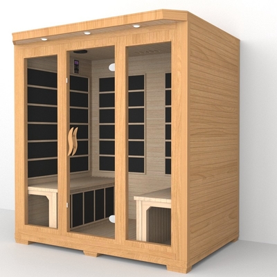 Smartmak Sauna a bassa emf vicino infrarossi 4 persone Sauna a infrarossi a cedro rosso