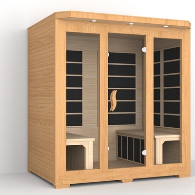Smartmak Sauna a bassa emf vicino infrarossi 4 persone Sauna a infrarossi a cedro rosso