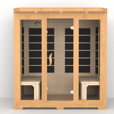 Smartmak Sauna a bassa emf vicino infrarossi 4 persone Sauna a infrarossi a cedro rosso