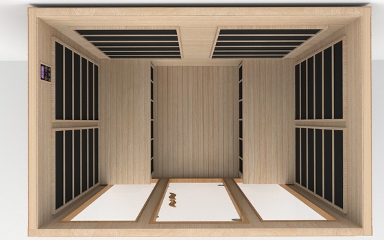 Smartmak Sauna a bassa emf vicino infrarossi 4 persone Sauna a infrarossi a cedro rosso