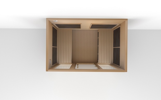 ODM OEM Legno Massello Grande Sauna Infrarosso Lontano Per 4 Persone