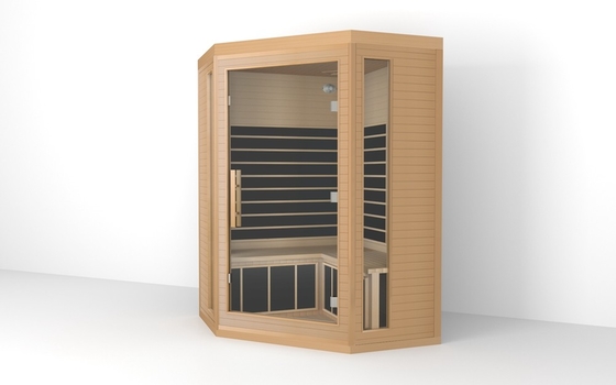 Sauna a infrarossi di lusso tradizionale per 3 persone Sauna a infrarossi a cedro rosso