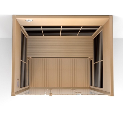 Sauna a infrarossi in legno per uso commerciale 3 - 4 persone Sala sauna a infrarossi per uso domestico