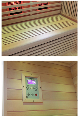 Caldaia in fibra di carbonio Hemlock Sauna a infrarossi lontani Sauna per 2 persone