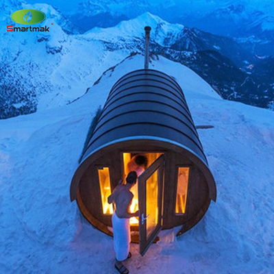 Canada Legno di cedro / cicerone Sauna a canna grande da ardere per 6 persone