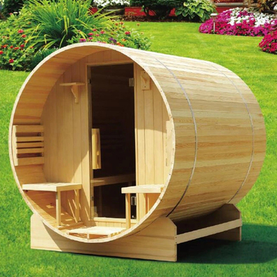Canada Legno di cedro / cicerone Sauna a canna grande da ardere per 6 persone