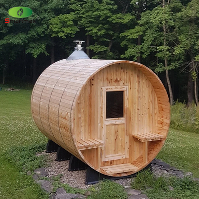 Canada Legno di cedro / cicerone Sauna a canna grande da ardere per 6 persone