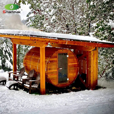 Sauna all'aperto con stufa a legna per 6 persone