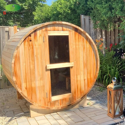 Spa a vapore secco Legno a fuoco esterno barile impermeabile Sauna Sala da giardino