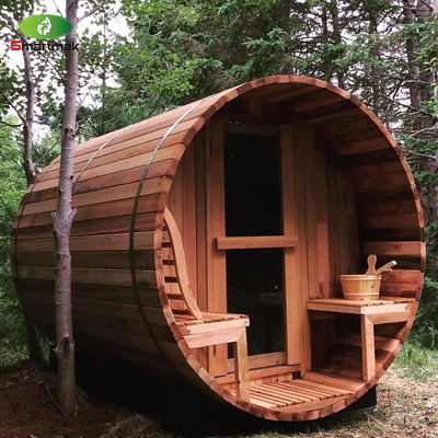 Spa a vapore secco Legno a fuoco esterno barile impermeabile Sauna Sala da giardino