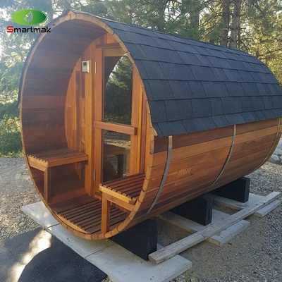 Spa a vapore secco Legno a fuoco esterno barile impermeabile Sauna Sala da giardino
