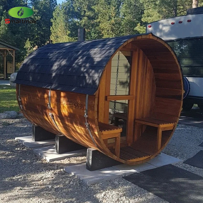 Spa a vapore secco Legno a fuoco esterno barile impermeabile Sauna Sala da giardino