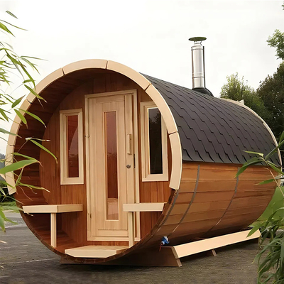 Sauna a vapore secco in legno Sala di sauna Salute Bagno in legno Barile Sauna a vapore