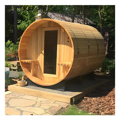 Sauna a vapore con stufe a legna
