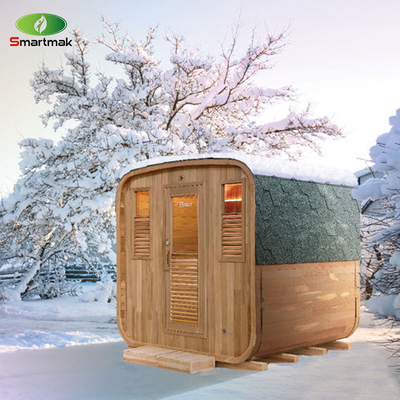Sistema musicale Bluetooth Sauna secca all'aperto Relax e salute con porta in vetro temperato