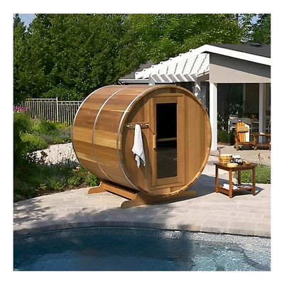 Hotel all'aperto Sauna in legno massello Termo in legno Pannello di controllo del computer Sauna tradizionale