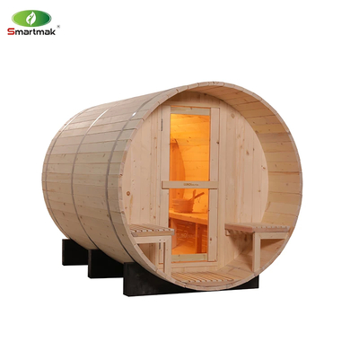 Sauna a botte di legno di cedro rosso canadese