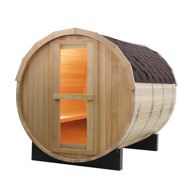 2-8 persone Sauna in legno Barrel Sauna in legno Facile installazione 15-99 MIN Time Range